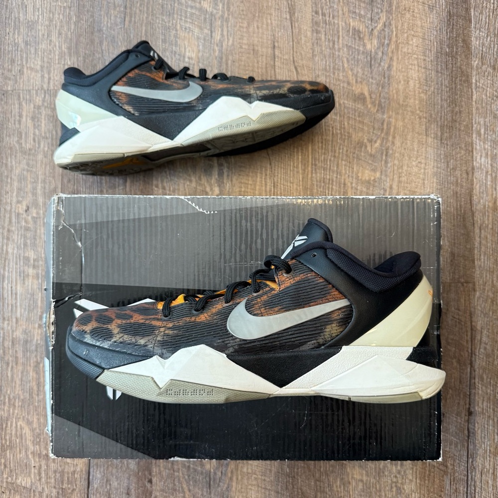 Nike Zoom Kobe 7 VII System Cheetah Orange Black - Picture 2 of 10